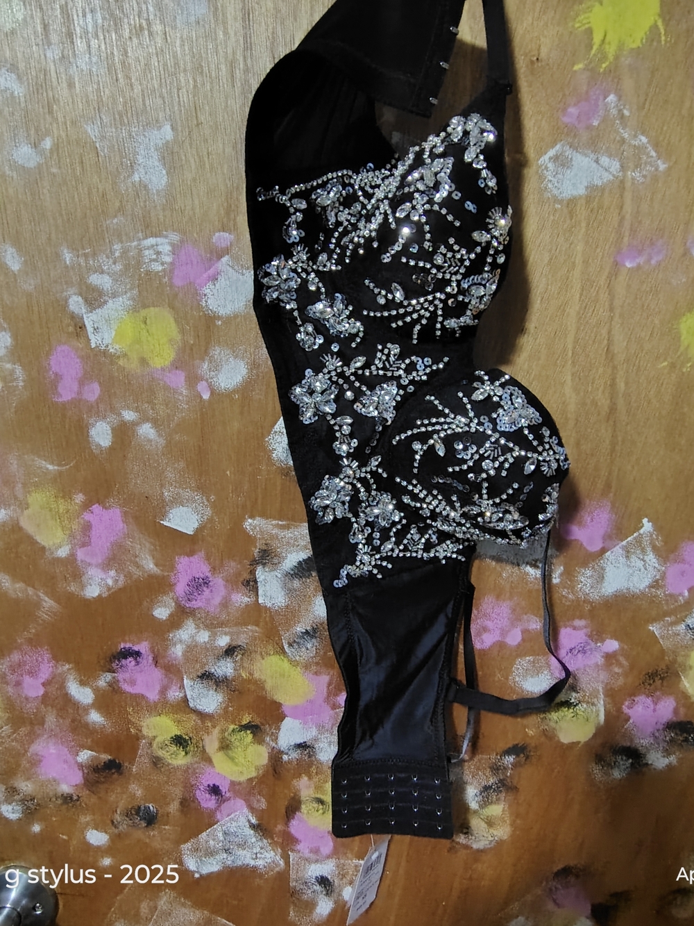 😲🔥 WINDSOR- Embellished Black Sequin Bustier Top ( NWOT )  - XS - Picture 8 of 11